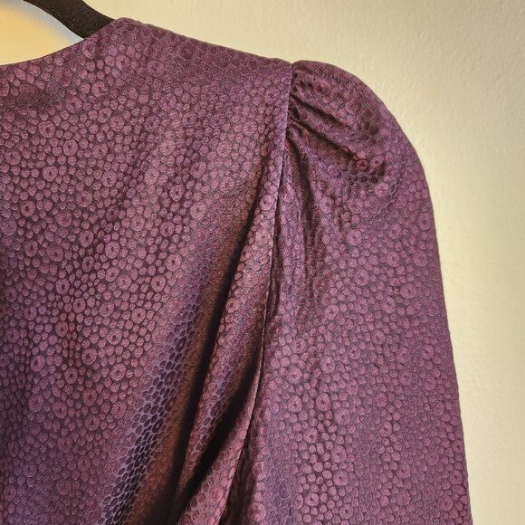 3.1 Phillip Lim Purple Jacquard Silk Peplum Top – Made in USA / EUC - Picture 10 of 16